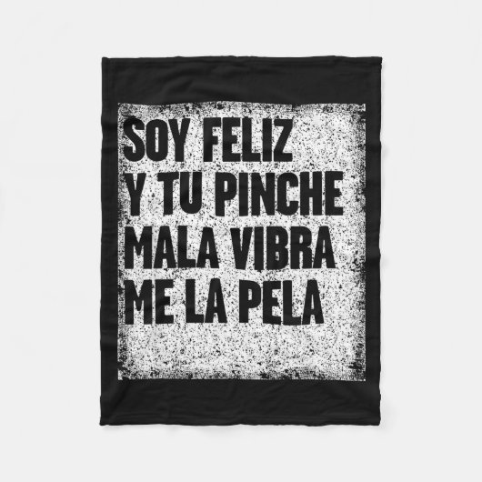 Mexican Funny Camisas Con Mensajes Motivacionales  フリースブランケット (正面)