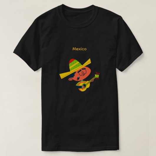 Mexican Guitar Boy Tシャツ (デザイン正面)