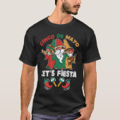 Mexican Holiday Sombrero Poncho Cool Cinco de Mayo Tシャツ (正面)
