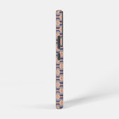 Mexican inspired pattern in blue, rose and beige samsung galaxyケース (右側面)