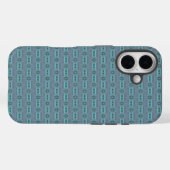 Mexican inspired pattern in gray and green Case-Mate iPhoneケース (裏面 (横))