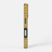 Mexican inspired pattern in yellow and blue iPhone 16ケース (右側面)