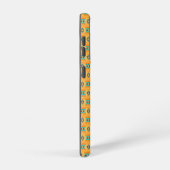 Mexican inspired pattern in yellow and blue samsung galaxyケース (右側面)