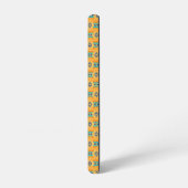 Mexican inspired pattern in yellow and blue samsung galaxyケース (左側面)