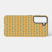 Mexican inspired pattern in yellow and blue samsung galaxyケース (裏面横)