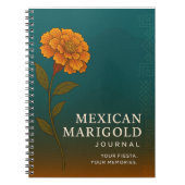 Mexican Marigold Journal: Nature-Inspired Notebook ノートブック (正面)
