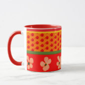 Mexican Mug with Designs Greens and Red マグカップ (左)