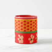 Mexican Mug with Designs Greens and Red マグカップ (中央)