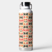 Mexican Otomi Home Decor ウォーターボトル (背面)