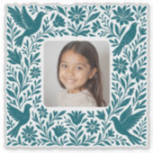 Mexican Otomí Tenango Talavera with Photo シール (正面)