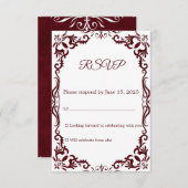 Mexican Papel Picado Wedding RSVP Card (正面/裏面)