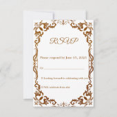 Mexican Papel Picado Wedding RSVP Card (正面)