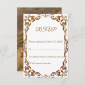 Mexican Papel Picado Wedding RSVP Card (正面/裏面)