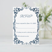 Mexican Papel Picado Wedding RSVP Card (スタンド正面)