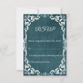 Mexican Papel Picado Wedding RSVP Card (正面)