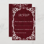 Mexican Papel Picado Wedding RSVP Card (正面/裏面)