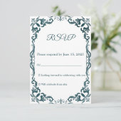 Mexican Papel Picado Wedding RSVP Card (スタンド正面)