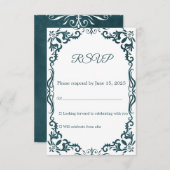 Mexican Papel Picado Wedding RSVP Card (正面/裏面)