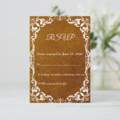 Mexican Papel Picado Wedding RSVP Card (スタンド正面)