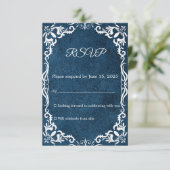 Mexican Papel Picado Wedding RSVP Card (スタンド正面)