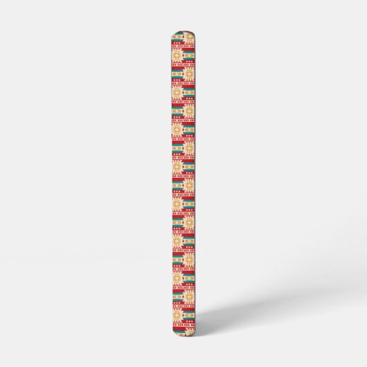 Mexican Pattern in Beige and Red Samsung Galaxyケース (左側面)