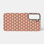 Mexican Pattern in Beige and Red Samsung Galaxyケース (裏面横)