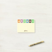 Mexican Picado Banner DIY Your Name Post-it Notes ポストイット (デスク上)