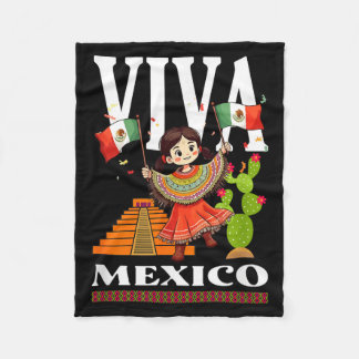 Mexican pride flag mexico roots heritage mexico  フリースブランケット