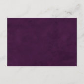 Mexican Purple Wedding Details QR code エンクロージャーカード (裏面)