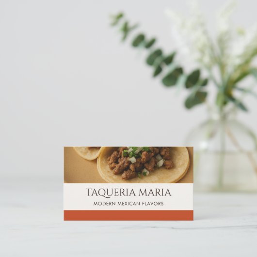Mexican Restaurant Photo Catering Service 名刺 (スタンド正面)