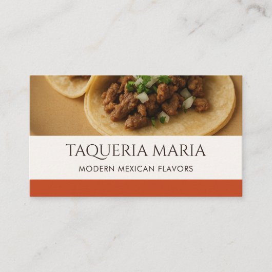 Mexican Restaurant Photo Catering Service 名刺 (正面)