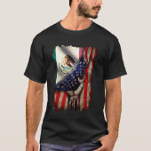 Mexican Roots American Mexican Flag Mexico Is Call Tシャツ (正面)