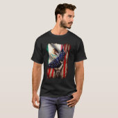 Mexican Roots American Mexican Flag Mexico Is Call Tシャツ (正面フル)