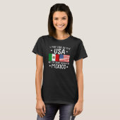 mexican ROOTS  Half American Flag Mexicoflag Tシャツ (正面フル)