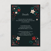 Mexican Rustic Elegant Christmas Wedding Details エンクロージャーカード (正面)