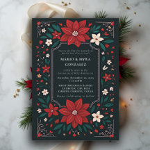 Mexican Rustic Elegant Floral Christmas Wedding