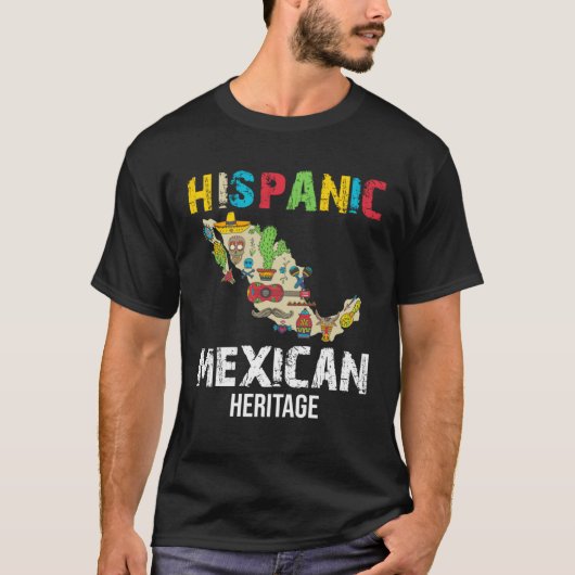 Mexican Saying Slogan Hispanic Mexican Heritage Tシャツ (正面)