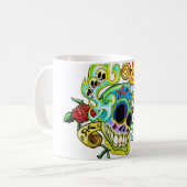 Mexican Skull コーヒーマグカップ (正面左)