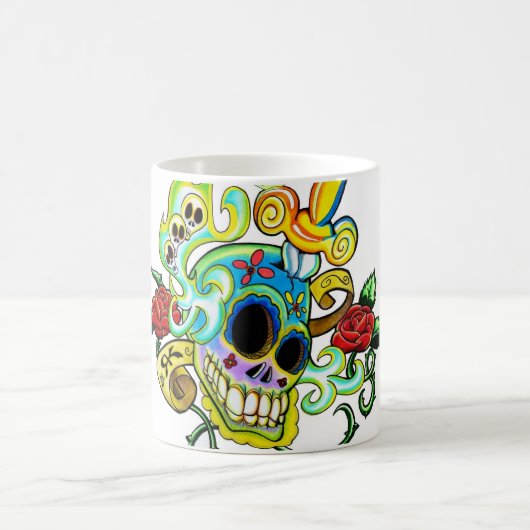 Mexican Skull コーヒーマグカップ (中央)