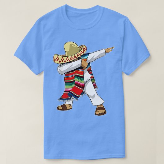 Mexican Sombrero Poncho Dabbing Tシャツ (デザイン正面)
