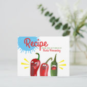 Mexican southwest chili chile peppers recipe ポストカード (スタンド正面)