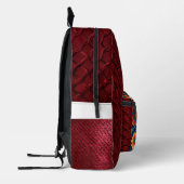  Mexican‑Style Burgundy Floral, print cut sew bag プリントバックパック (左)