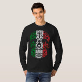 Mexican Sugar Skull Pride Calavera Day Dead Cinco  Tシャツ (正面フル)