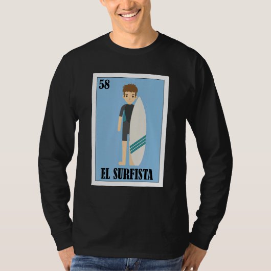 Mexican Surfer  El Surfista 1 Tシャツ (正面)