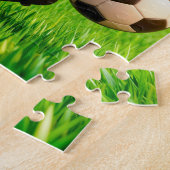 Mexican taco soccer player running across stadium ジグソーパズル (側面)