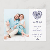 MEXICAN TALAVERAハート保存日 ポストカード (正面)