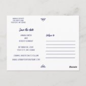 MEXICAN TALAVERA日付ポストカードを保存 ポストカード (裏面)