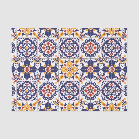 Mexican Talavera Pattern 薄葉紙 (正面)