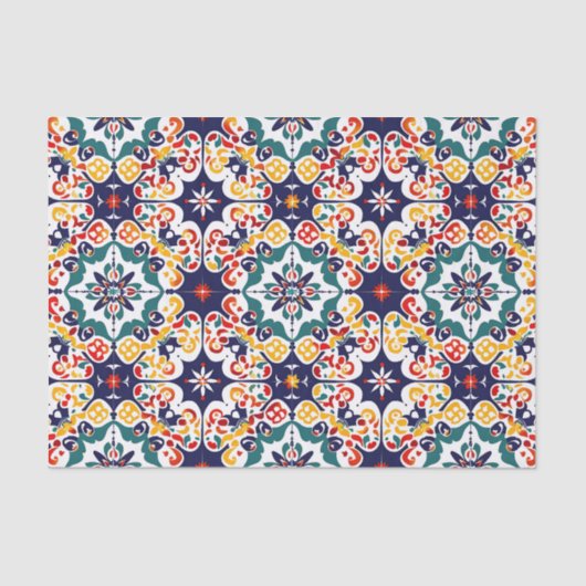 Mexican Talavera Pattern 薄葉紙 (正面)