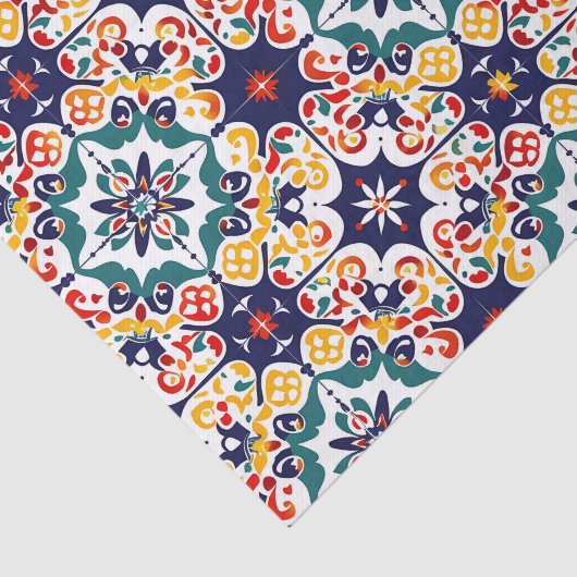 Mexican Talavera Pattern 薄葉紙 (詳細)